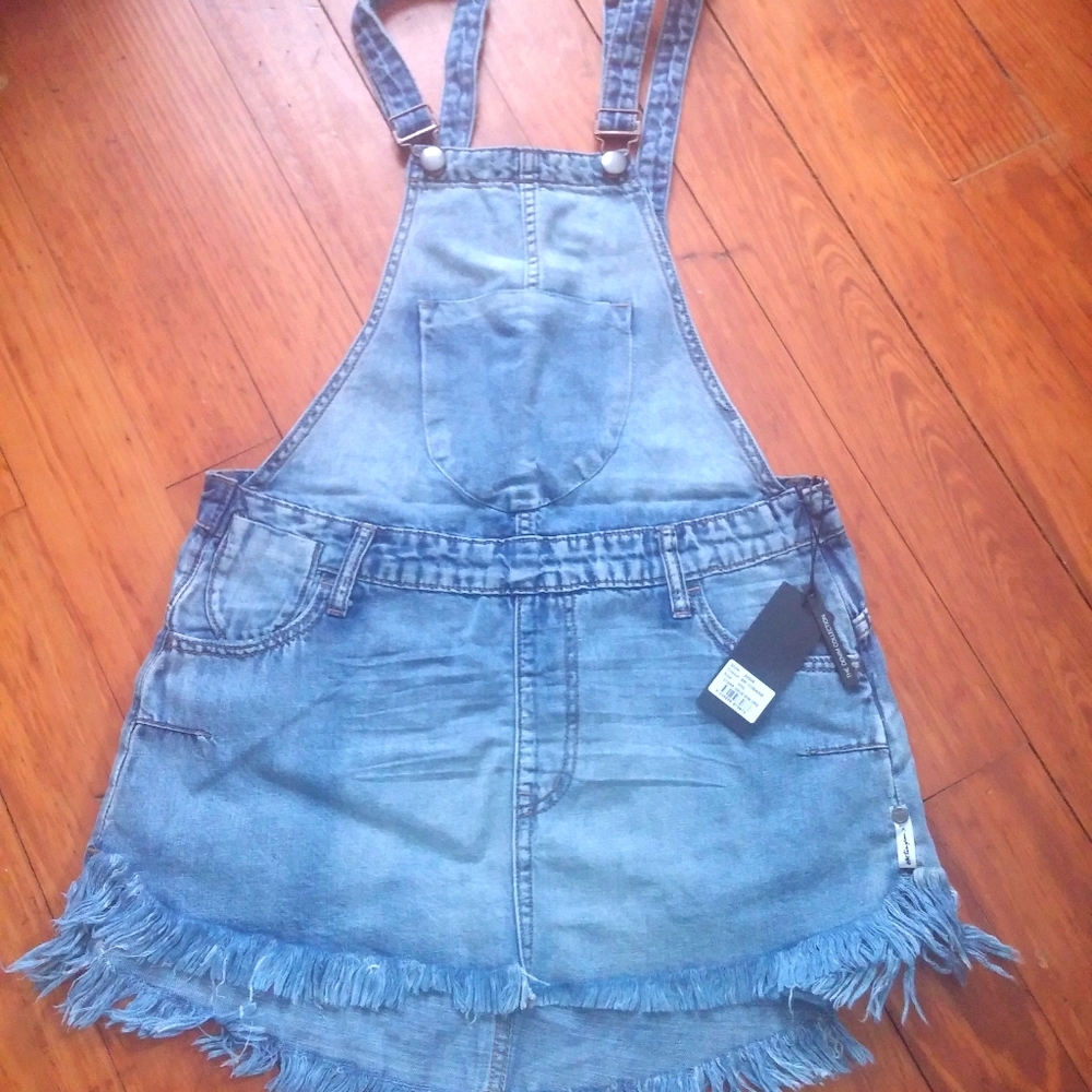 One Teaspoon Skirtall Overall Mini Dress, size S